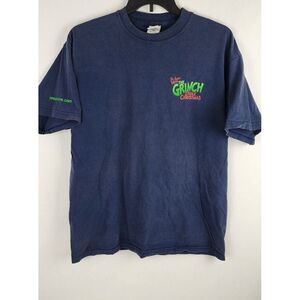 Vintage 2000 Dr‎ Suess How the Grinch Stole Christmas Movie Promo Shirt Size L